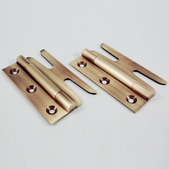 THD189/AB • 075mm • Antique Brass [12.5kg] • Unwashered Brass Simplex Slotted Hinges